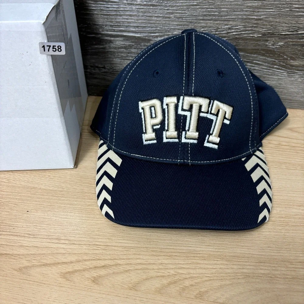 Pitt Panthers Hat Cap Fitted Blue One Size Flex Top of the World Memory Foam Fit